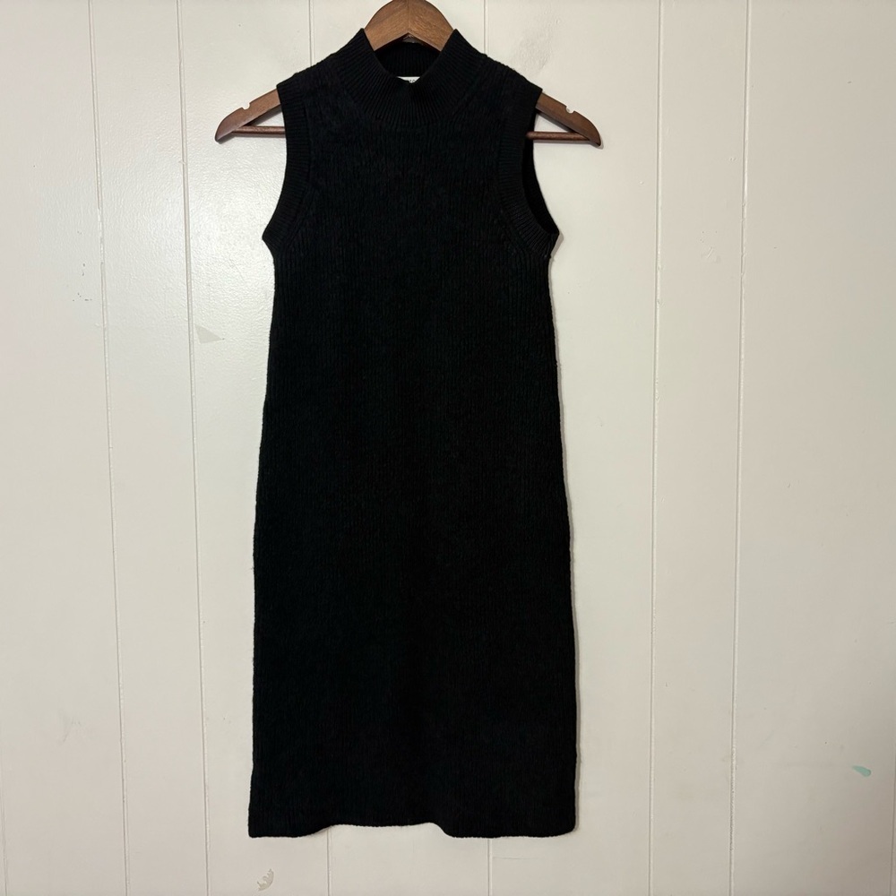 Babaton Aritzia Aesthetica Sleeveless Merino Wool Midi Dress Black Size M
